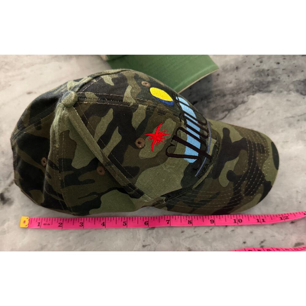 Vintage Space Ibiza Club Camo Hat Y2K Rave Culture Collector Piece 2000s - Picture 9 of 9